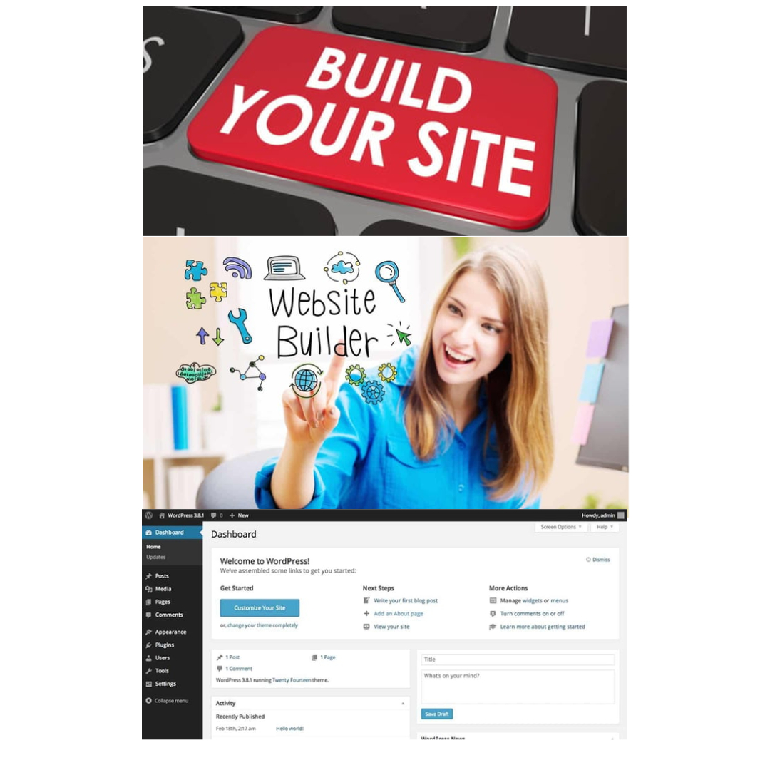 How to create a WordPress website or HTML Website Builders