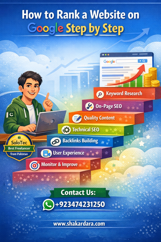 How to Rank a Website on Google Search Engine Step by Step