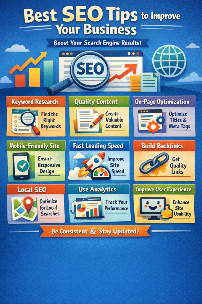 Best SEO Tips to Improve Business by Search Engine Results