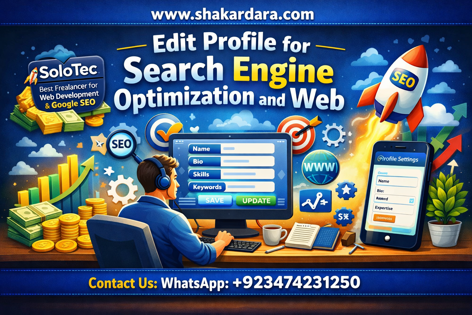 Edit Profile for Search Engine Optimization and Web Success