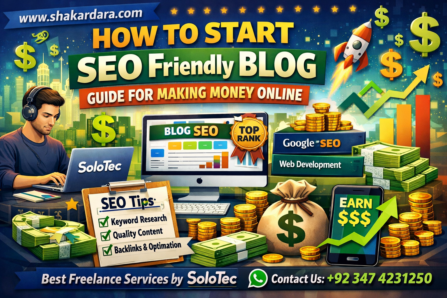 How to Start SEO Friendly Blog Guide for Making Money Online